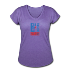 Women’s V-Neck Tri-Blend T-Shirt by Nigel Talton