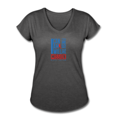 Women’s V-Neck Tri-Blend T-Shirt by Nigel Talton