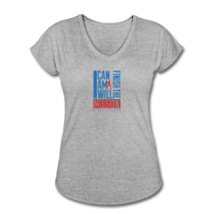 Women’s V-Neck Tri-Blend T-Shirt by Nigel Talton